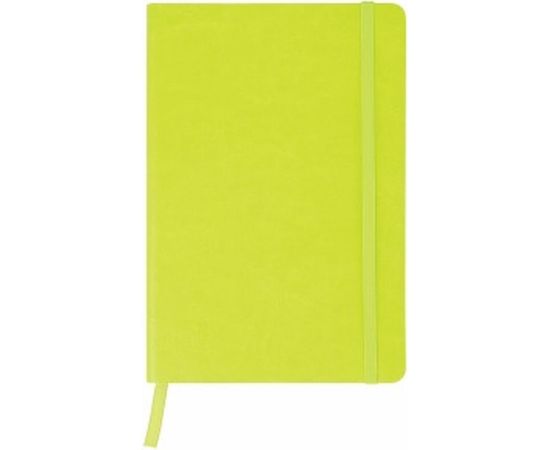 Блокнот BRAUBERG Metropolis Ultra А5 148x218 мм, под кожу, резинка, 80 л, салатовый, 111020 – изображение 2