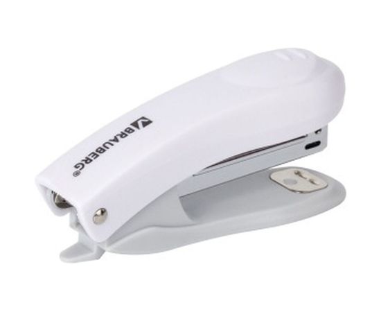 Степлер №10 BRAUBERG Original, до 12л, с антистеплером, белый, 227769 – изображение 2