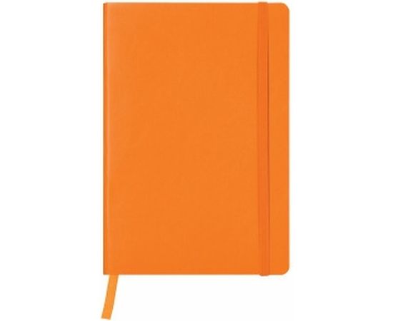 Блокнот BRAUBERG Metropolis Ultra А5 148x218 мм, под кожу, резинка, 80 л, оранжевый, 111019 – изображение 2