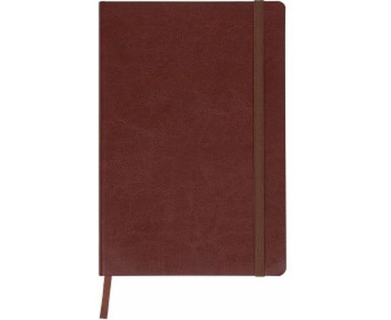 Блокнот BRAUBERG Metropolis Ultra А5 148x218 мм, под кожу, резинка, 80 л, коричневый, 111023 – изображение 2