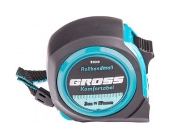 Рулетка Komfortabel, 3 м х 19 мм обрезиненный корпус GROSS 32560 – изображение 2