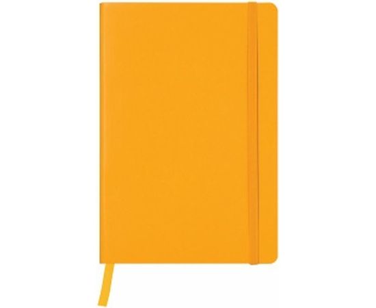 Блокнот BRAUBERG Metropolis Ultra А5 148x218 мм, под кожу, резинка, 80 л, персиковый, 111022 – изображение 2