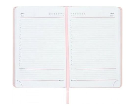 Недатированный ежедневник BRAUBERG Profile А5 138x213 мм, балакрон, 136 л, светло-розовый 111661 – изображение 3