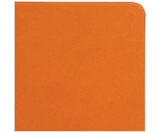 Блокнот BRAUBERG Metropolis X А5 148x218 мм, под кожу, резинка, 80 л, оранжевый, 111032 – изображение 3