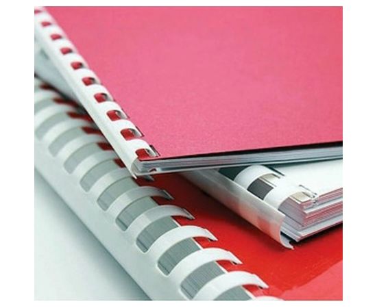 Пластиковые пружины для переплета BRAUBERG 50 шт., белые 530927 – изображение 3