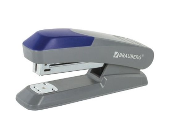 Серый степлер BRAUBERG №24/6, 26/6 Quantis 222554 – изображение 3