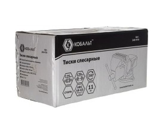 Стальные поворотные слесарные тиски КОБАЛЬТ 248-979 – изображение 3