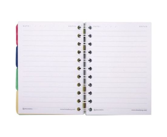 Блокнот BRAUBERG малый формат, 115x152 мм, А6, 150 л, гребень, на резинке, пластиковая обложка 125390 – изображение 3