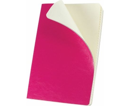 Блокнот BRAUBERG Metropolis Ultra А5 148x218 мм, под кожу, резинка, 80 л, розовый, 111024 – изображение 4