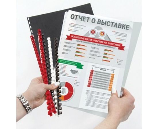 Пластиковые пружины для переплета BRAUBERG 100 шт. 530815 – изображение 4