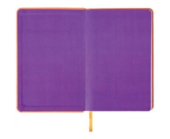 Недатированный ежедневник BRAUBERG Rainbow А5 138x213 мм, кожзам, 136 л, оранжевый 111668 – изображение 4