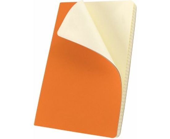 Блокнот BRAUBERG Metropolis Ultra А5 148x218 мм, под кожу, резинка, 80 л, оранжевый, 111019 – изображение 4