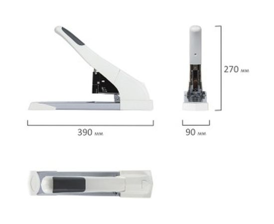 Степлер BRAUBERG №24/6-23/24 Leistung, 227719 – изображение 4