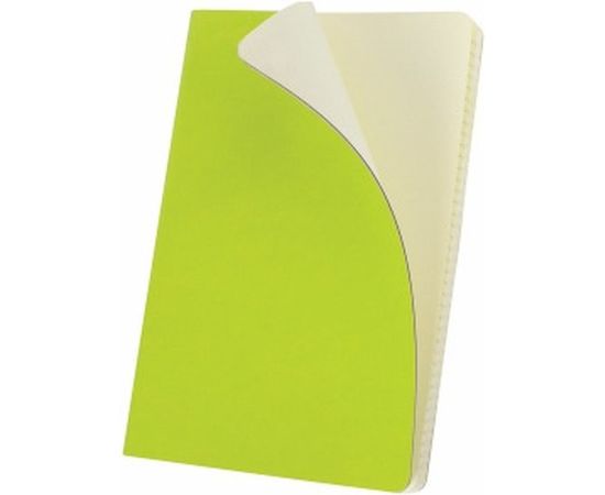 Блокнот BRAUBERG Metropolis Ultra А5 148x218 мм, под кожу, резинка, 80 л, салатовый, 111020 – изображение 4