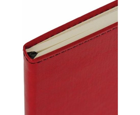 Блокнот BRAUBERG Office А5 148x218 мм, под кожу, резинка, 80 л, красный, 111030 – изображение 4