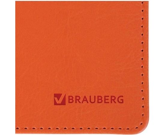 Недатированный планинг BRAUBERG Rainbow 305x140 мм, кожзам, оранжевый 111701 – изображение 5