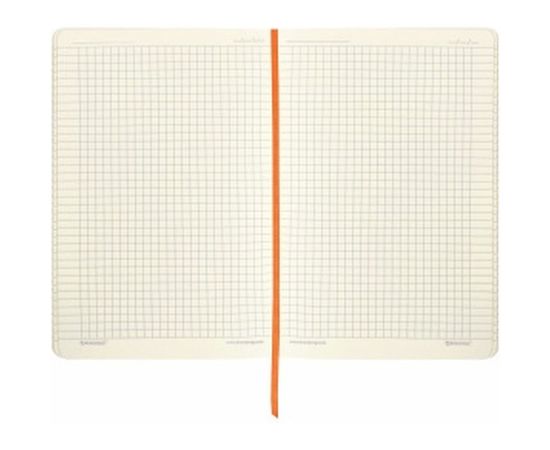 Блокнот BRAUBERG Metropolis Ultra А5 148x218 мм, под кожу, резинка, 80 л, оранжевый, 111019 – изображение 6
