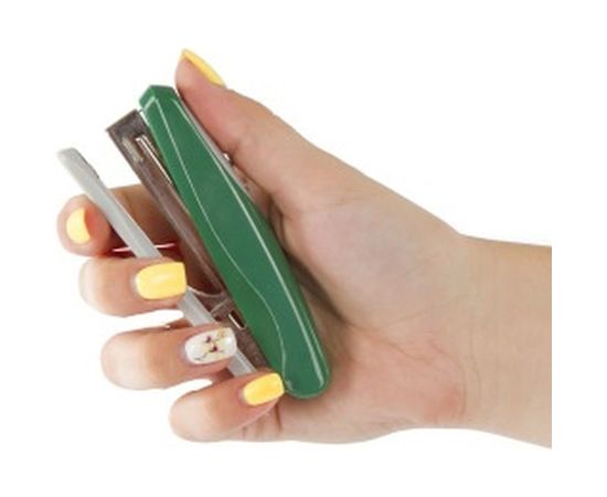 Тёмно-зелёный степлер BRAUBERG №10 Germanium 226570 – изображение 7