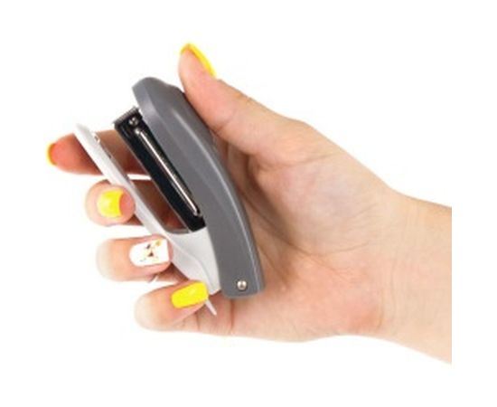 Серый степлер BRAUBERG №10 Einkommen 222531 – изображение 7