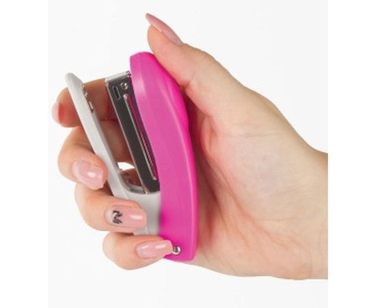 Степлер №10 BRAUBERG Original, до 12л, с антистеплером, розовый, 227767 – изображение 7