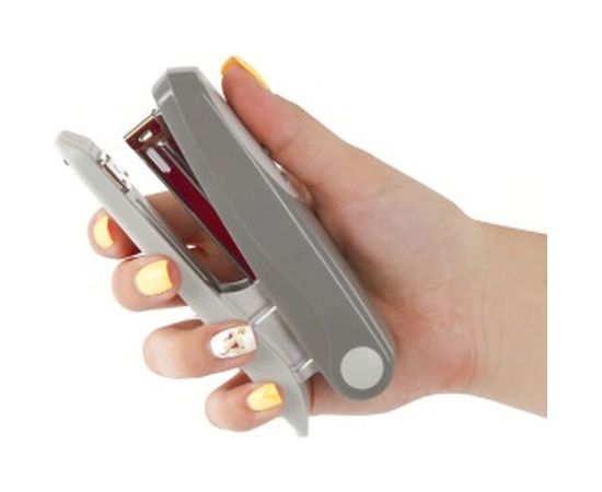 Серый степлер BRAUBERG №24/6, 26/6 Germanium 226576 – изображение 8