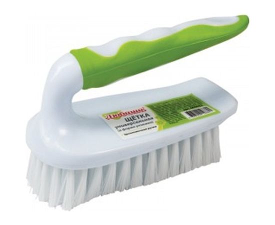 Универсальная щетка ЛЮБАША Утюжок 8,5х6,5х15 см, ручка с ПВХ-покрытием 603632 