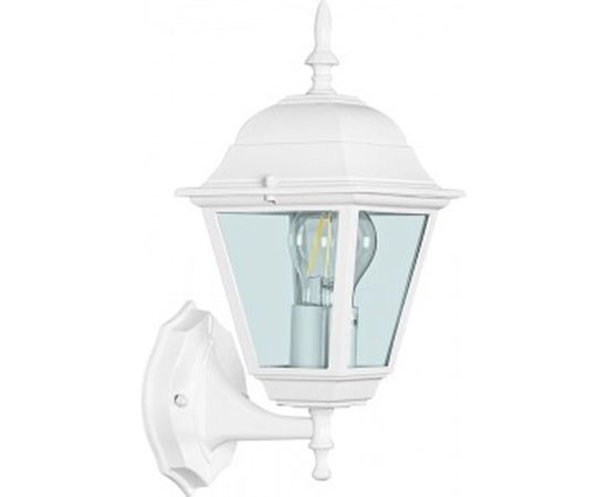 Садово-парковый светильник, четырехгранный на стену вверх 100W E27 230V, белый Feron 4201 11023 