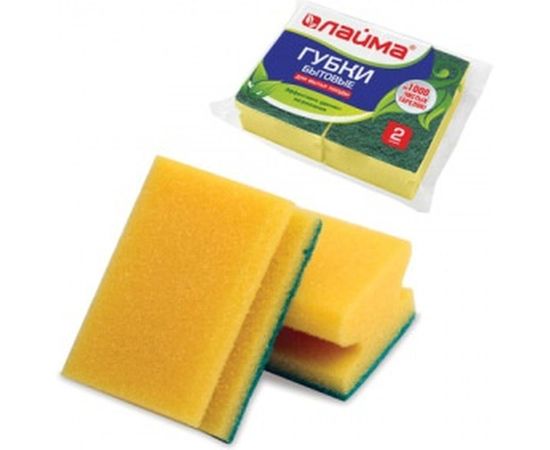Бытовые губки ЛАЙМА 2 шт. 601557 