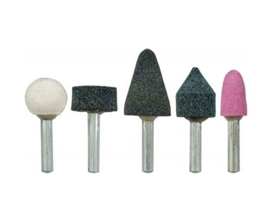 Шарошки абразивные для фигурных отверстий по камню 5 шт. FIT 36467 