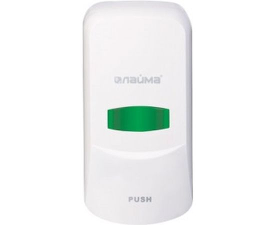 Диспенсер для жидкого мыла ЛАЙМА PROFESSIONAL, наливной, 0,6 л, белый, ABS-пластик, 601423 