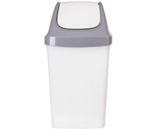 Ведро-контейнер с крышкой для мусора IDEA 50л, Свинг 74х40х35 см, серое М2464 600160 