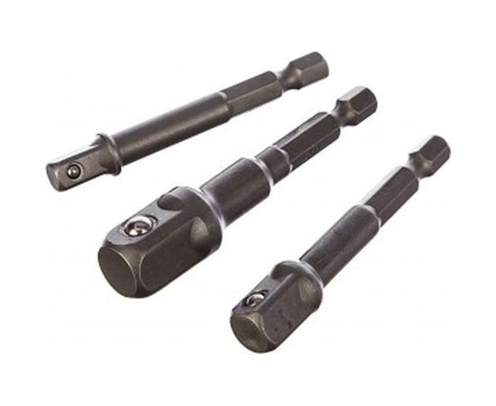 Адаптеры под головки с хвостовика под биты 3 шт., CrV FIT IT 57953 