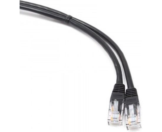 Патч-корд Cablexpert UTP PP12-1M/BK кат.5e, 1м, литой, многожильный чёрный PP12-1M/BK – изображение 2