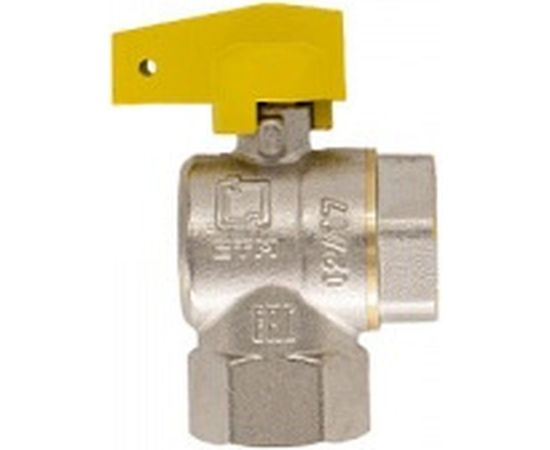 Шаровой угловой кран для газа СТМ ГАЗ 1/2", г/г, бабочка CGLFFB12 – изображение 2