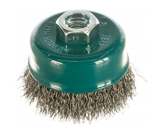 Щетка чашечная с гофрированной стальной проволокой Мастер 002 (75 мм; М14) Профоснастка 20101002 – изображение 2