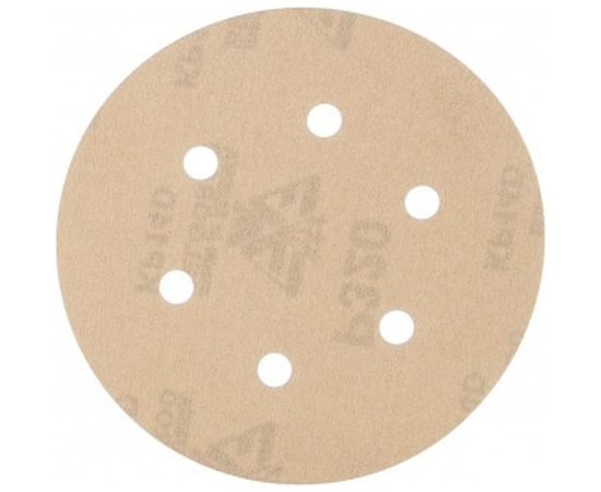Диск шлифовальный KP14D (10 шт; 150 мм; P320; 6 отверстий; Velcro) БАЗ 960000141988 – изображение 2