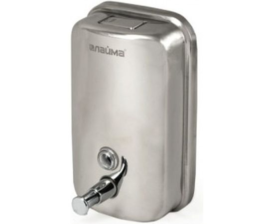 Диспенсер для жидкого мыла ЛАЙМА 1 л, нержавеющая сталь, зеркальный, 601796 – изображение 2