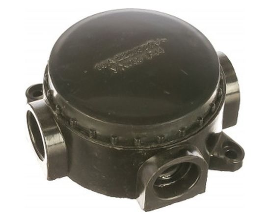 Монтажная разветвительная коробка FERON 380V, 110х48х110, черный, КЭМ 1-10-4Б 29850 – изображение 2