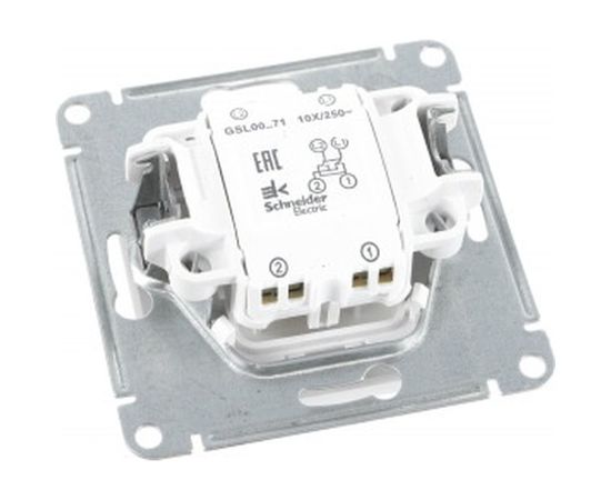 Механизм переключателя Schneider Electric 1-кл. GLOSSA белый SchE GSL000171 – изображение 2