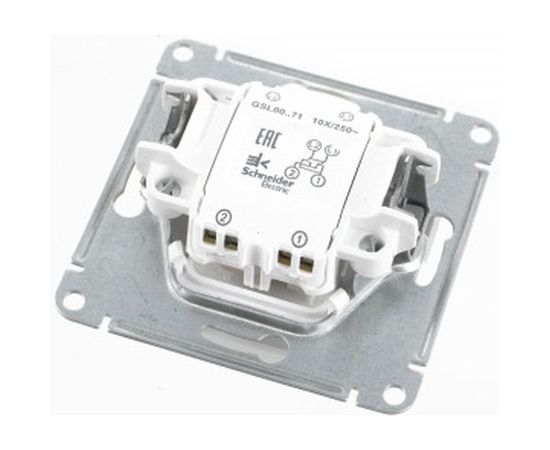 Механизм переключателя Schneider Electric 1-кл. GLOSSA белый SchE GSL000171 – изображение 3
