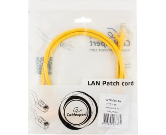 Патч-корд Cablexpert UTP PP12-1M/Y кат.5e, 1м, литой, многожильный жёлтый PP12-1M/Y – изображение 3