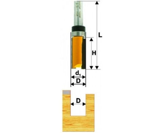 Фреза кромочная прямая (19х26 мм; хвостовик 8 мм) по дереву Энкор 10536 – изображение 5