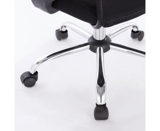 Кресло оператора, с подлокотниками, хром, черное BRABIX Tender MG-330 531845 – изображение 6