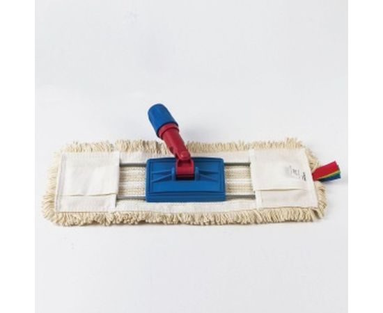 Плоская насадка МОП для швабры/держателя ЛАЙМА EXPERT 40 см, уши/карманы, хлопок/микрофибра 605309 – изображение 7