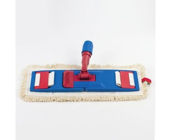 Плоская насадка МОП для швабры/держателя ЛАЙМА EXPERT 40 см, уши/карманы, хлопок/микрофибра 605309 – изображение 8