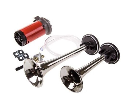 Сигнал звуковой SKYWAY, воздушный, 160/220мм, 12V, 110dB, 10А, 2 рожка S07601005 