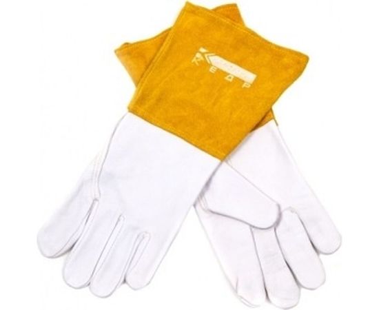 Сварочные краги КЕДР КС-17 ПРОФИ TIG бело-бежевые, р-р M 8007531 