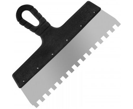 Фасадный зубчатый шпатель (нержавеющая сталь, 300мм, зуб.10x10мм) Remocolor Мастер 12-9-300 