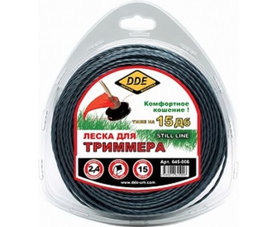 Корд триммерный Still line (2.4 мм; 15 м; витой квадрат) DDE 645-006 