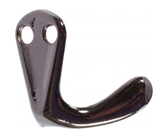 Мебельный двухрожковый крючок Jet 553 черный никель CQ553Z.002NP99 